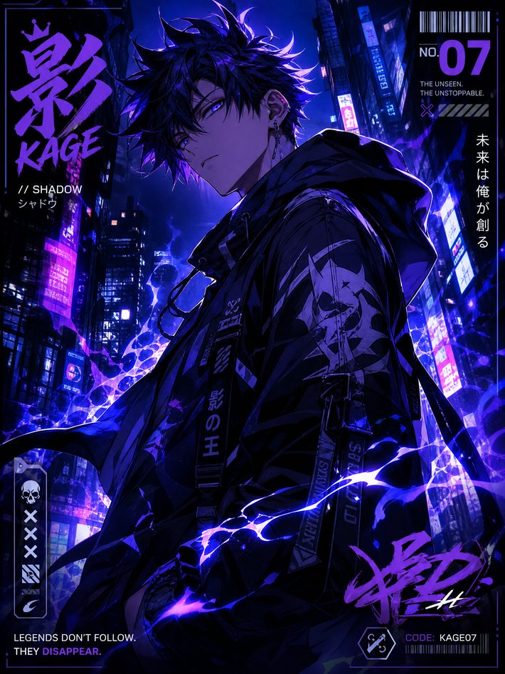 搜同网动漫演示-赛博都市风格设计